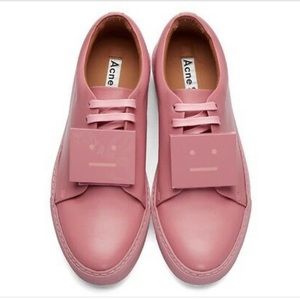 ACNE STUDIOS Leather Adriana Turnup Sneakers